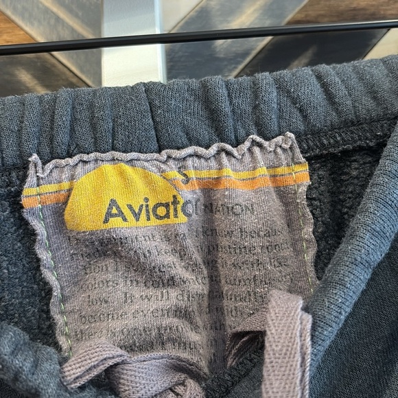 Aviator Nation Bolt Sweatpants Joggers Grey Small - Picture 5 of 8